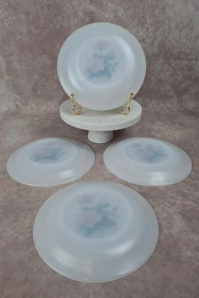 Set van 4 vintage Arcopal roze borden 🌴🌷 – photo 4